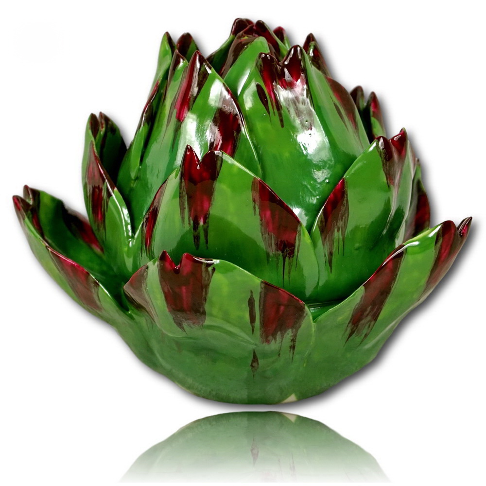 BOITE en forme d'ARTICHAUT en porcelaine de Didier GARDILLOU 