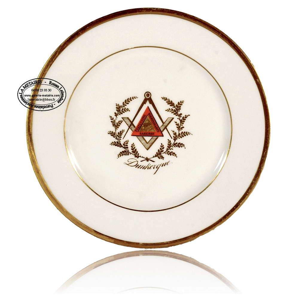 PARIS - ASSIETTE MAÇONNIQUE - Ep. DÉBUT XIXe