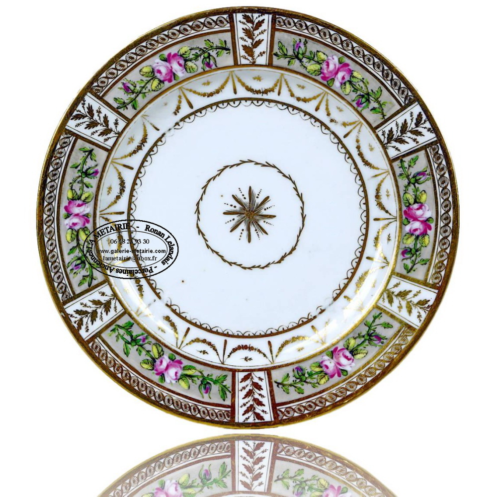 PARIS - Manufacture de HOUSEL (HOUZEL) - BELLE ASSIETTE - Ep. DIRECTOIRE