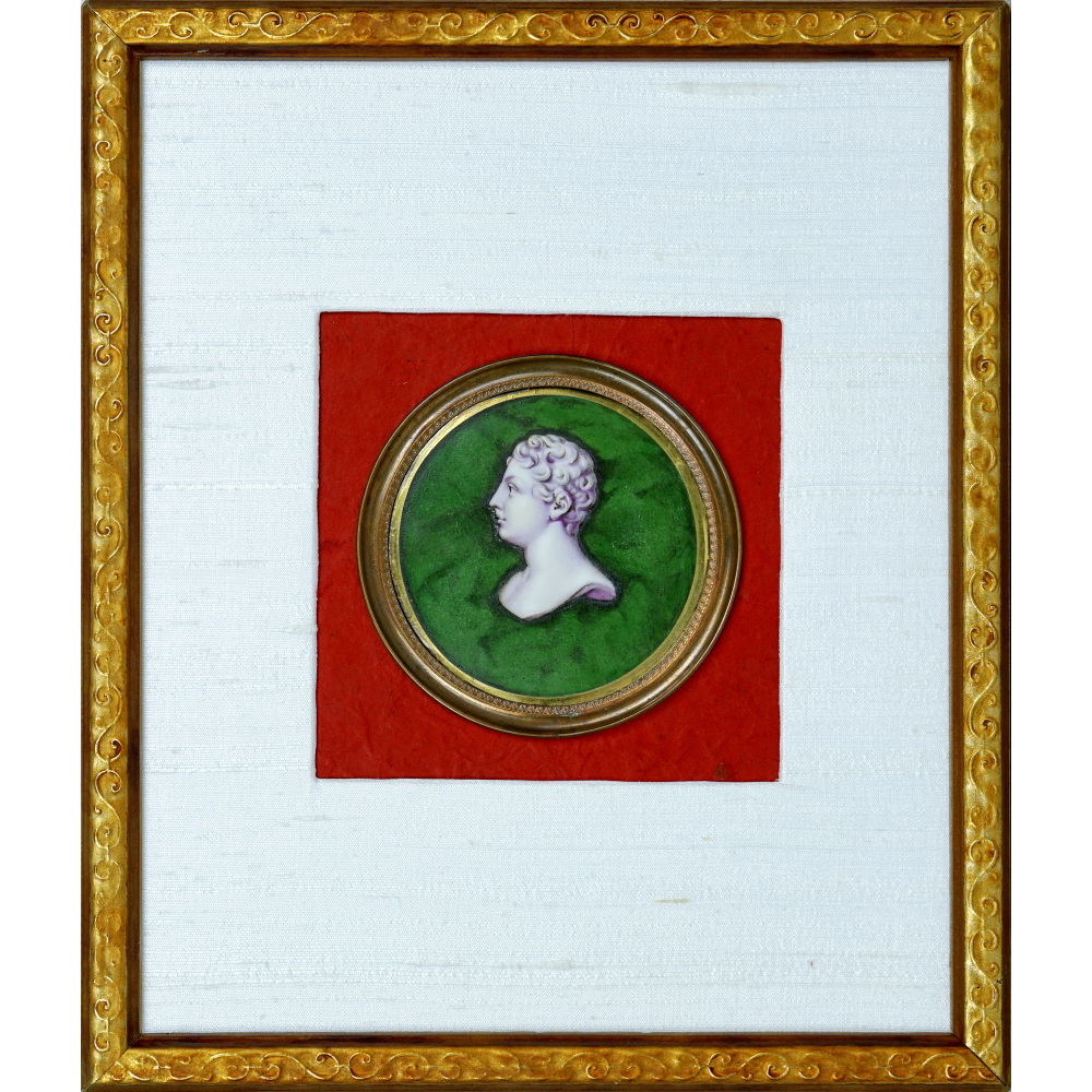 MÉDAILLON du ROI de ROME en BISCUIT de porcelaine de PARIS ou SÈVRES - Ep. DÉBUT XIXe 