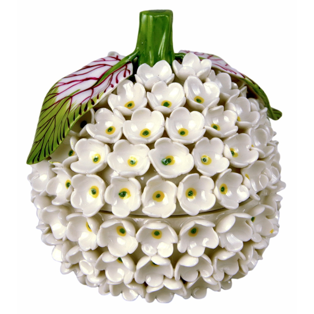 BOITE dite "BOULE DE NEIGE BLANCHE" - Trompe l'Oeil  en porcelaine de Didier GARDILLOU