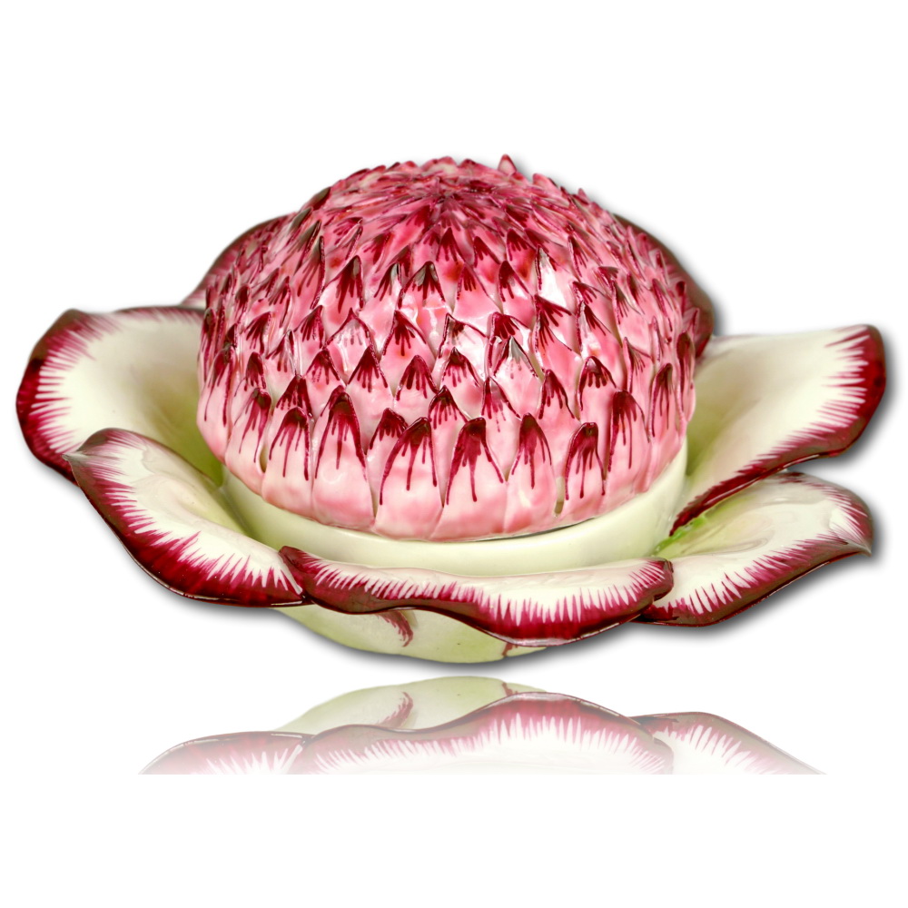 BOITE en forme d'ANEMONE ANCIENNE  en porcelaine de Didier GARDILLOU - Ep. CONTEMPORAINE