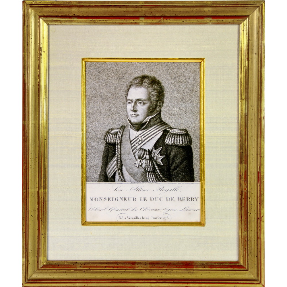 Son Altesse Royale MONSEIGNEUR LE DUC DE BERRY - Ep. DÉBUT XIXe