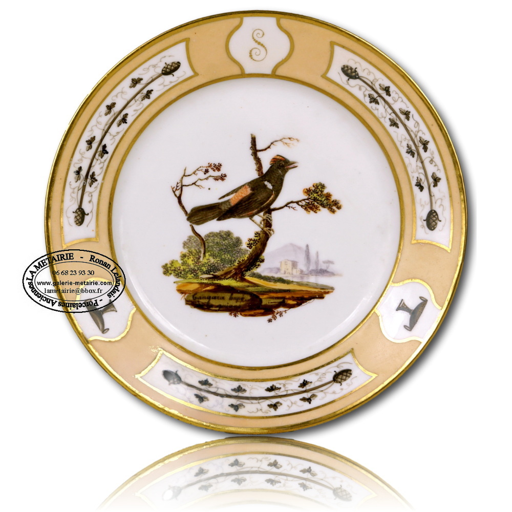 PARIS - Manufacture de HALLEY - ASSIETTE - Ep. VERS 1800