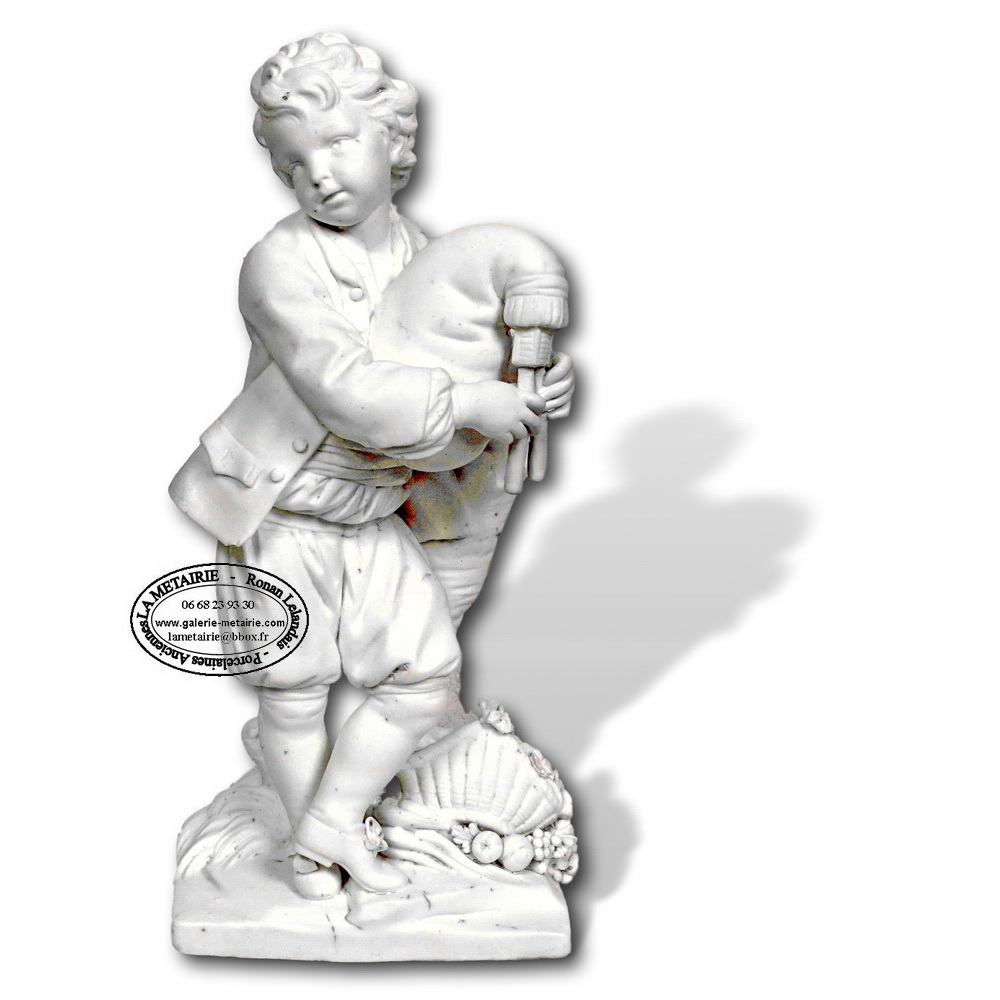 SEVRES - LE JOUEUR DE CORNEMUSE dit aussi LE JOUEUR DE MUSETTE - Ep. XVIIIe (1757/1766)