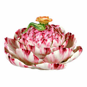 BOITE en forme de ROSE - Trompe l'Oeil  en porcelaine de Didier GARDILLOU