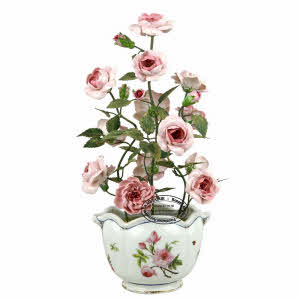 ROSIER en PORCELAINE  de Didier Gardillou