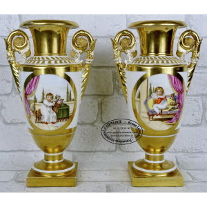 PARIS-PAIRE_de_VASES_decor_d'enfants-AB
