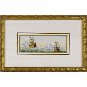GRAVURE MARINE - SIGNAUX DE CORRESPONDANCE MARITIME 